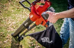 SKIL løvsuger - løvblæser 0350 til 2x20V-batteri