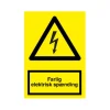 Skilt, farlig elektrisk spænding