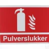Skilt, pulverslukker