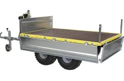 Skovtrailer med lave sider og el-spil
