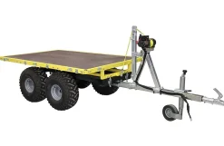 Skovtrailer med lave sider og el-spil