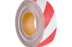 Skridsikker tape, rød og hvid