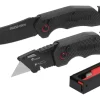 Swiss Tech sæt med lommekniv og trapezkniv