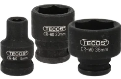 Tecos kort krafttop, 1/2" - 8 mm