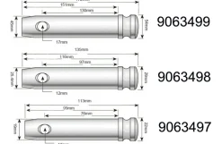 Topstangsbolt, 19x76 mm - kat 1