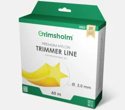 Trimmersnøre, Star, gul, 3,0 mm, 60 m