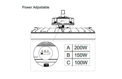 UFO-lampe DOHA High Bay 100W - 150W - 200W
