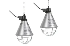 Varmelampe med 5 meter kabel, 2 stk