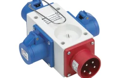 400V CEE-forgrener, 5 polet, til 3 x 230V